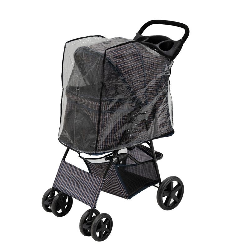 Foldable Pet Stroller, Blue