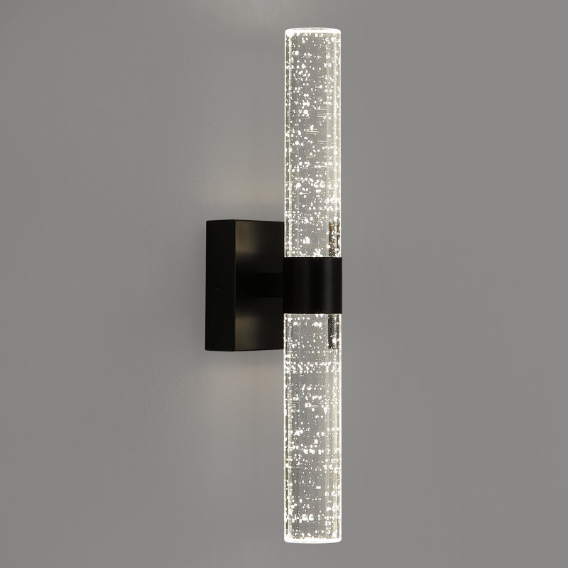 Olivia Dimmable Crystal Wall Light, Black