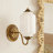 Buckminste 1 - Light Vintage Antique Brass Armed Wall Sconce for Hallway Bedroom-1296930231