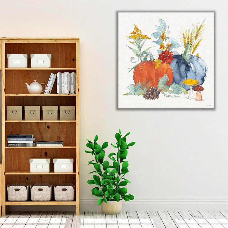Fall Flair II - Canvas Print Wall Art, 12" H x 12" W