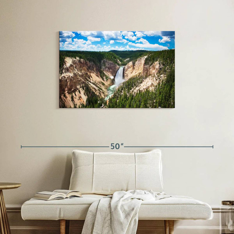 Scène de cascades d'Alvord Yellowstone, H 24 po x l 36 po