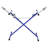 Blue Steel Folding Bumper Stand with 200 lb Capacity for Panel Support