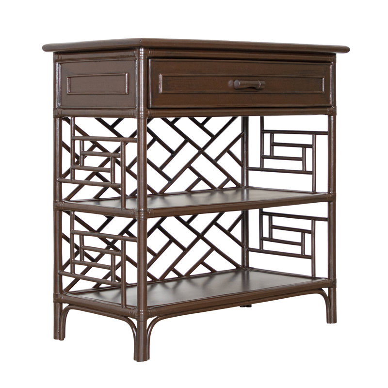Chippendale End Table, Mocha