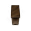 Table d'appoint, table de bout, table d'appoint, table de chevet, 2 niveaux, étroit, tiroir de rangement, placage brun