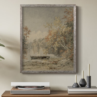 «Vintage Landscape CLXVI», reproduction encadrée - bois massif