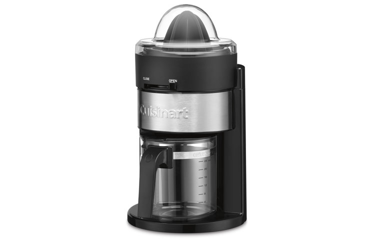black and silver cuisinart electric juicer