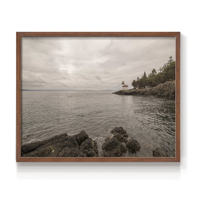 Solitary -Framed Print - Restickable, 11" H x 14" W, Walnut