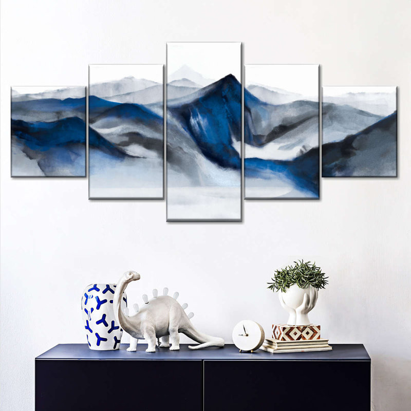 «Abstract Landscape Watercolor», reproduction sur toile, H 24 po x l 55 po x P 1 po