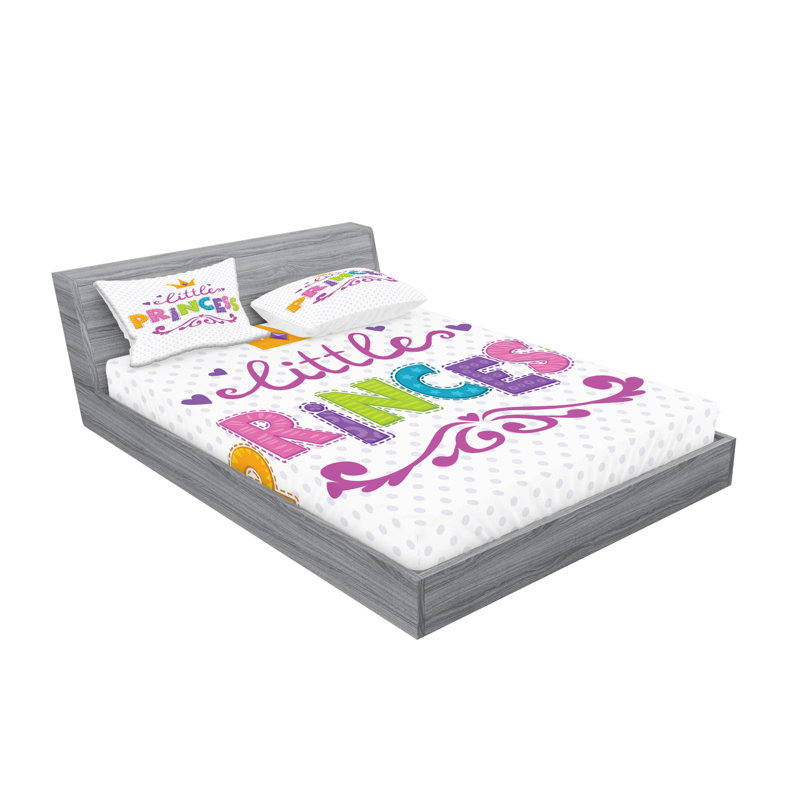 Drap-housse et coussin féminin Ambesonne vert fuchsia, Ensemble de draps pour très grand lit + 5 pièces