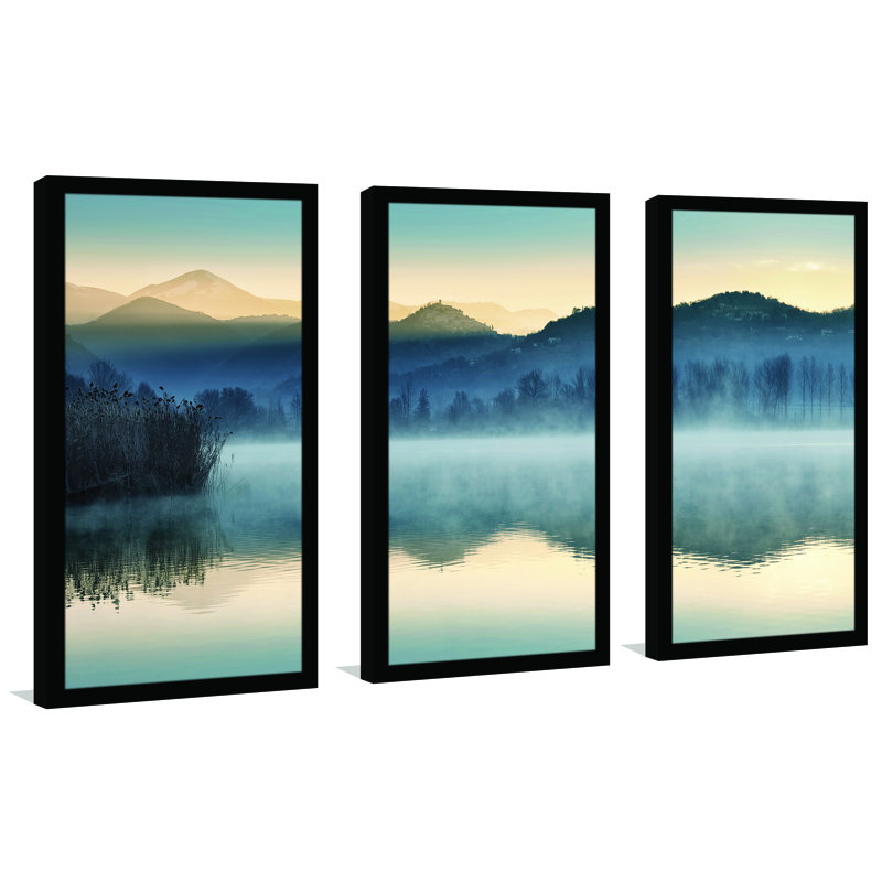 " Quiet Morning " 3 - Pieces, 25.5" H x 40.5" W x 1" D