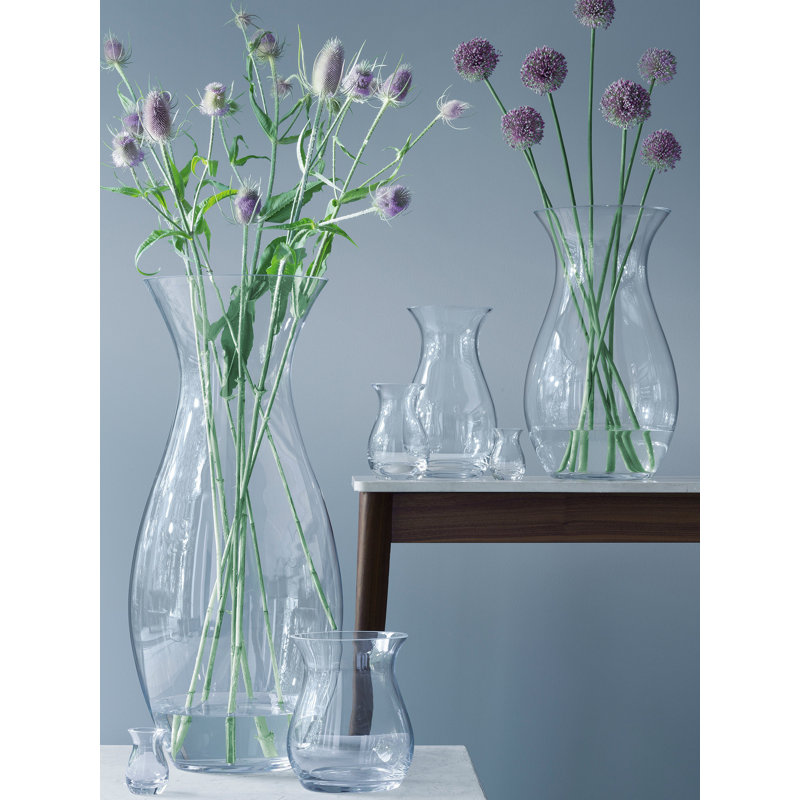 Handmade Glass Table Vase, 6.8898" H x 5.9055" W x 5.9055" D