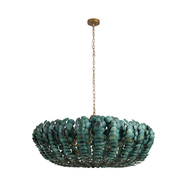 Bilal Round Chandelier, Eucalyptus Stain