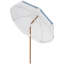Parasol de patio extérieur avec inclinaison, évent, parasol de table de marché avec volants à franges et volant