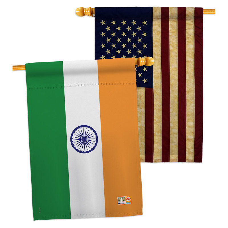 Drapeau de maison en polyester 2 côtés 3 pi 3 po x 2 pi 3 po
