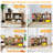 Latitude Run® Wooden 5 Cube Storage Cabinet Bookcase-1790648461