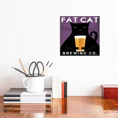Fat Cat Brewing Co. by Ryan Fowler - Wrapped Canvas Painting