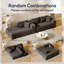 Canapé compressé sans squelette en chenille - sans assemblage, éponge haute densité, conception peu encombrante pour les appartements et les salons-123408404