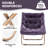  Square Faux Fur Saucer Chair With Metal Frame Foldable Comfy Accent Chair For Bedroom, Living Room & Reading Nook-1609145749