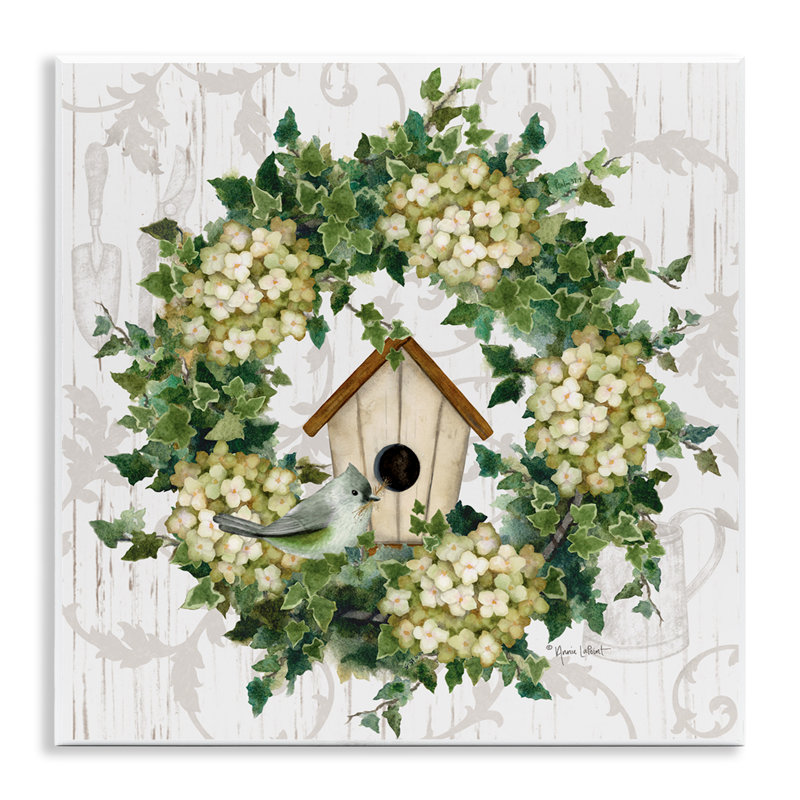 Art printanier sur plaque murale au printemps, par Birdhouse