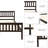 Solid Wood Slat Storage Bed