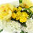 Peonies, Hydrangeas and Ranunculus Arranged in Glass Vase