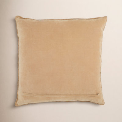 Kam Fringed Cotton Throw Pillow