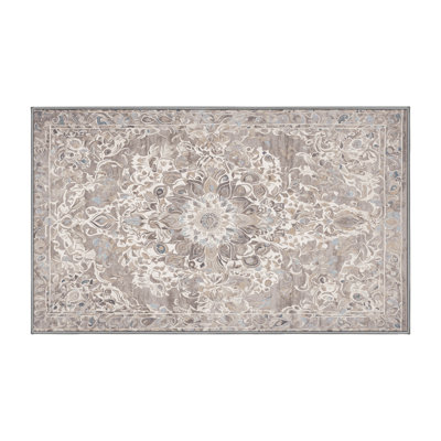 Tapis gris lavable à la machine