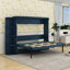 Lit escamotable peu encombrant avec tablettes latérales et tiroirs-727713491-727713493