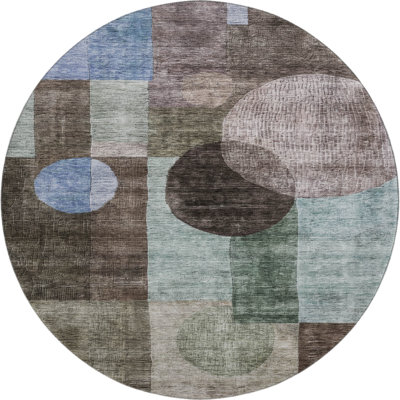 Premium Machine Washable Konopka AMF1114 Geometric Rug