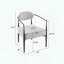 Fauteuil d'appoint rembourré Mid-Century-1547770812