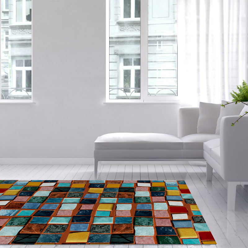 Fulbert Geometric Area Rug, Rectangle 155 x 230cm