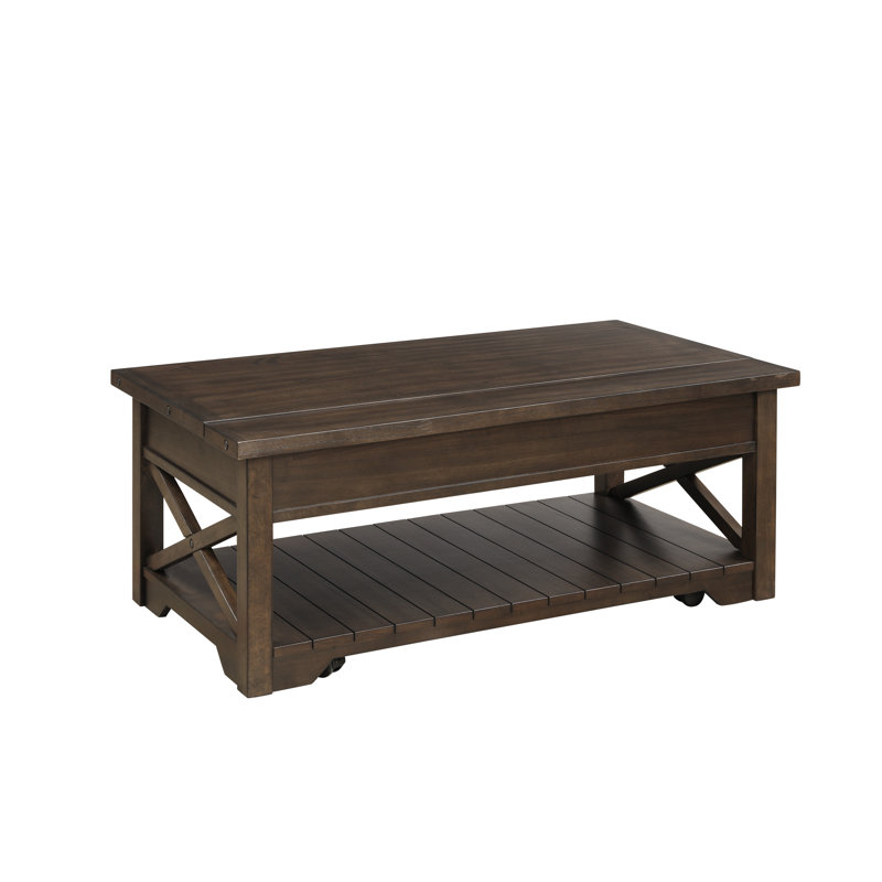 Broome Lift Top Block Cocktail Table with Storage