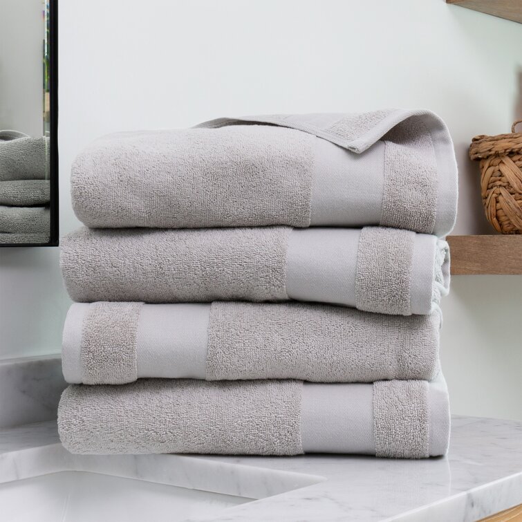 6pc Antimicrobial Nuage Cotton Tencel Blend Towel Set Gray - Beautyrest