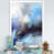 Impression blanche sur toile encadrée