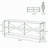 70.9" Console Table, 3-Tier Sofa Table with Metal Frame
