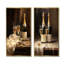 Cellars Silence Champagne Bottle - Champagne Wall Art Living Room Ensemble de 2-410737072-410737103