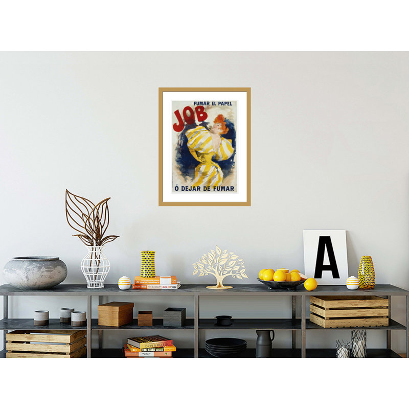 «Fumar Cigg», affiche publicitaire par Jules Chéret, impression giclée encadrée, H 29,5 po x l 22,89 po