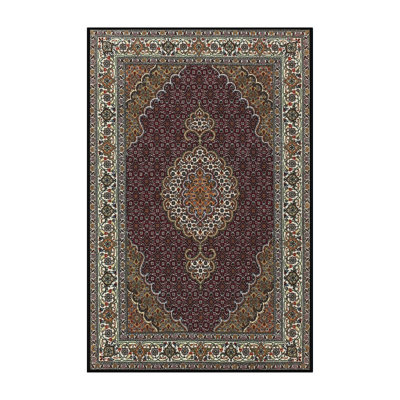 Tapis traditionnel rouge / vert Costigan
