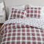 Ensemble d'édredon en flanelle de coton écossais rouge Martha Stewart-115991082