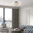 Konur Linen Blend Flush Mount-918591821