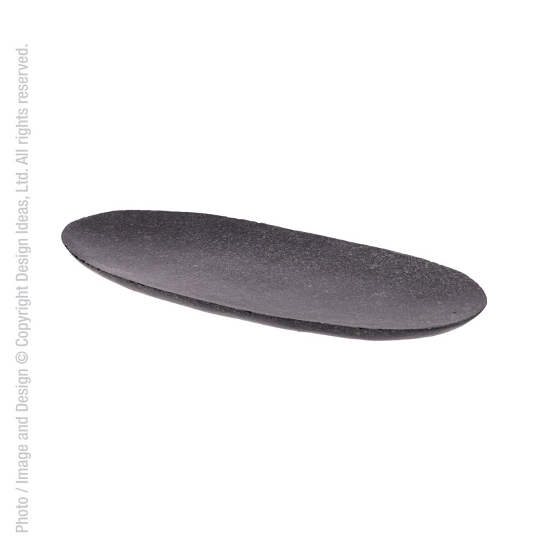 Stoneshard Platter, 0.6" H x 9.8" L x 3.9" W