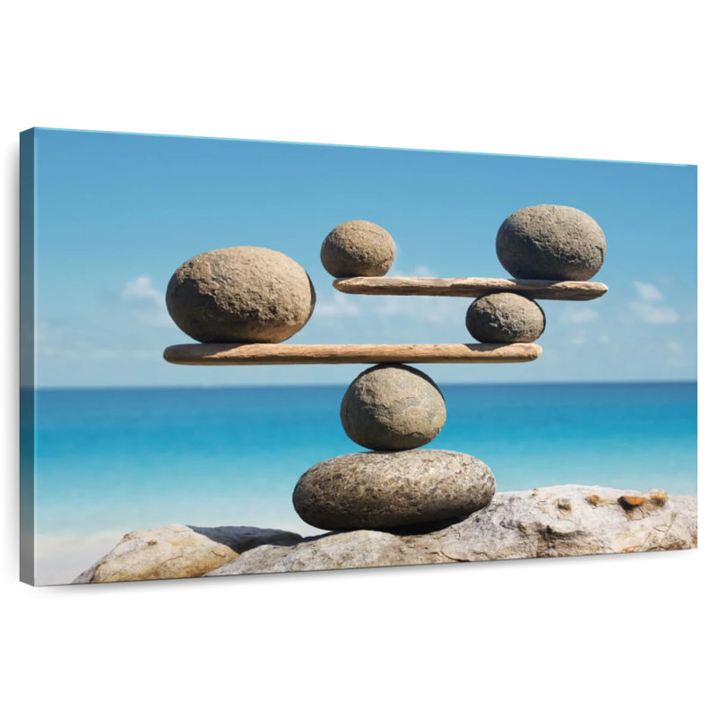 Kerrick balançant des pierres de plage, H 30 po x l 45 po