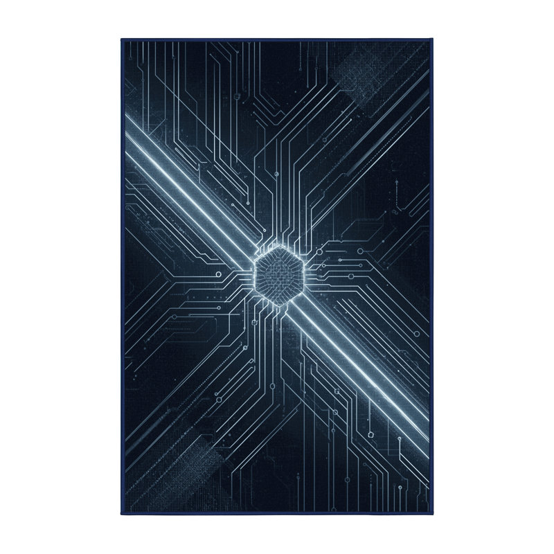 Tapis gris élégant et lavable à la machine Ottoline, 8 x 10