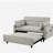 55.1" Pull-out Sleep Sofa Bed Armchair with adjustable backrest, storage bag, 2 soft cushions, USB port, suitable for living room, bedroom, apartment, office, beige-568169926