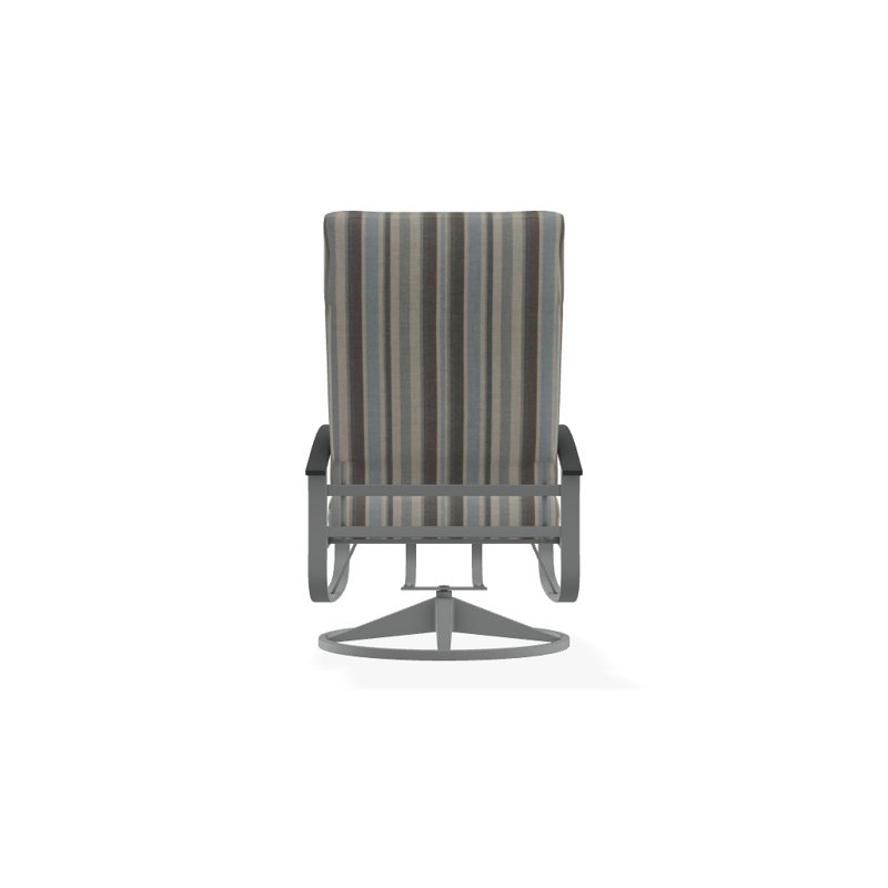 Belle Isle Outdoor Rocker Chair, Glimpse Cloud, Classic Graphite P30, Textured Graphite