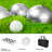 Bocce Ball Set Lawn Game with 8 Steel Tossing Balls and Carrying Case