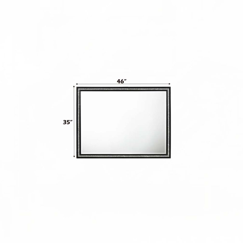 Black Finish Mirror