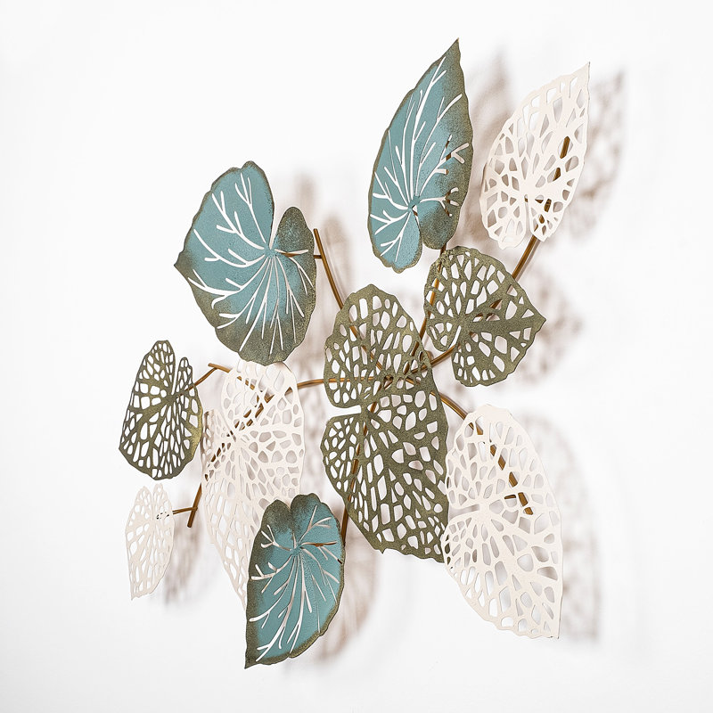 Hand-Painted Decorative Metal Wall Accessory, 50.0 x 26.4 x 2.8 inches | 100% Metal Construction, Weighs 5.0 lbs | Unique Color Variations for Personalized Decor | Perfect for Living Room, Bedroom, or Office | Eye-Catching and Durable Design