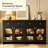 55” Sideboard Buffet Cabinet with Storage and LED Light