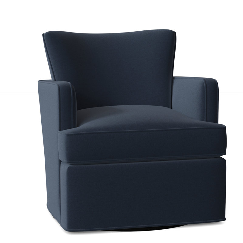 Blaire 28.5" W Swivel Armchair, 8789 Indigo